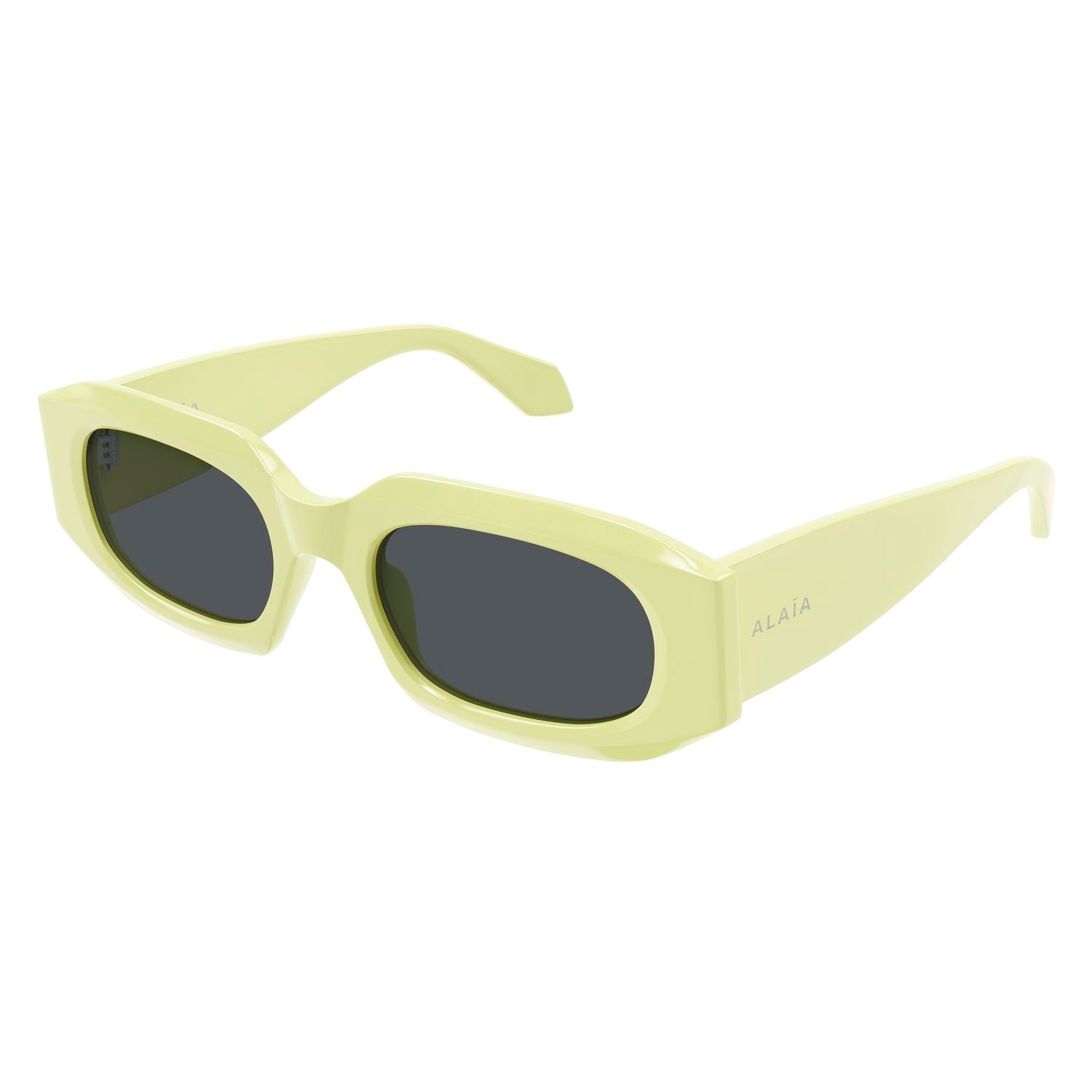 AA0086S Yellow recycled acetate Sunglasses - Shiny Yellow