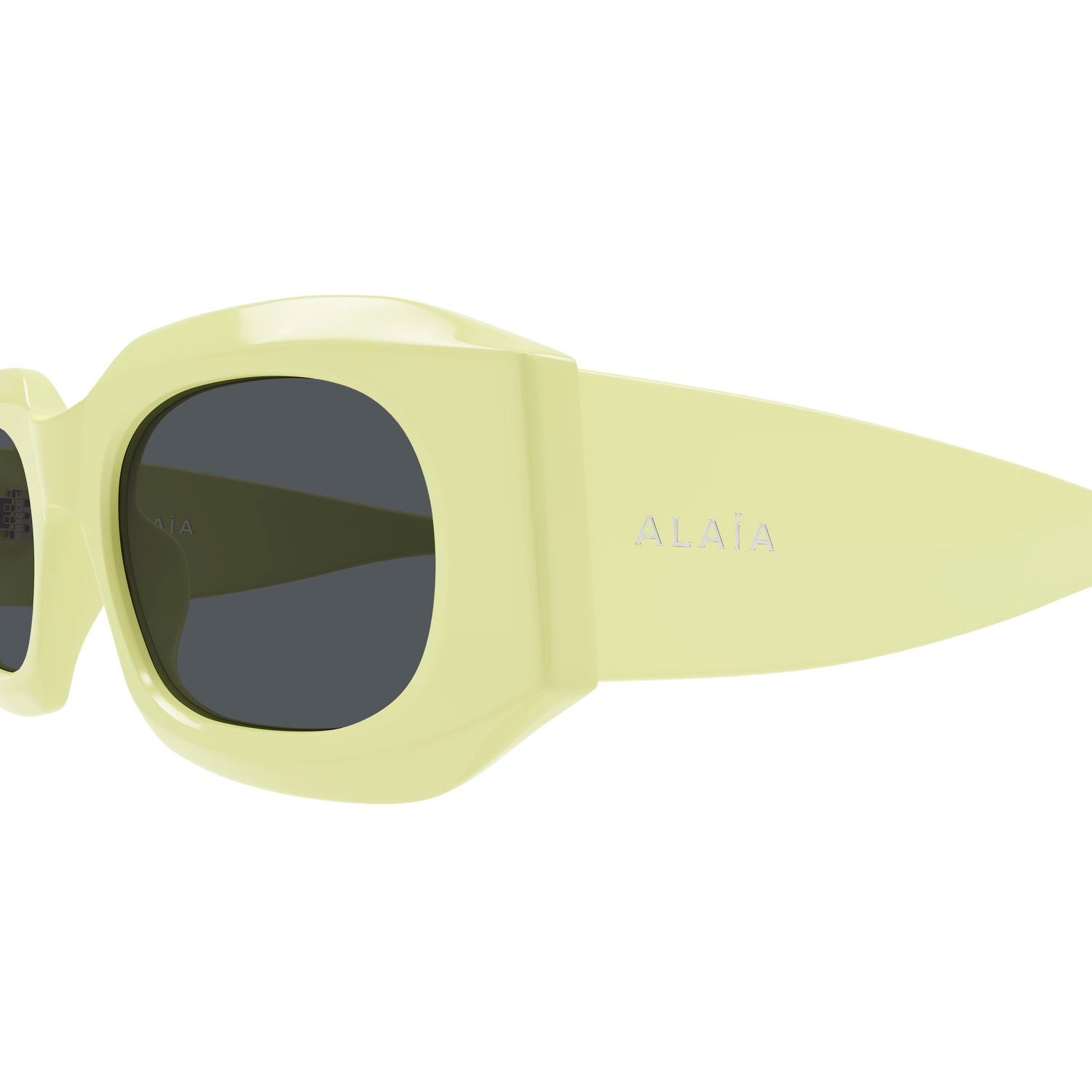 AA0086S Yellow recycled acetate Sunglasses - Shiny Yellow