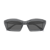 AA0089S Grey recycled acetate Sunglasses - Shiny Transparent Grey