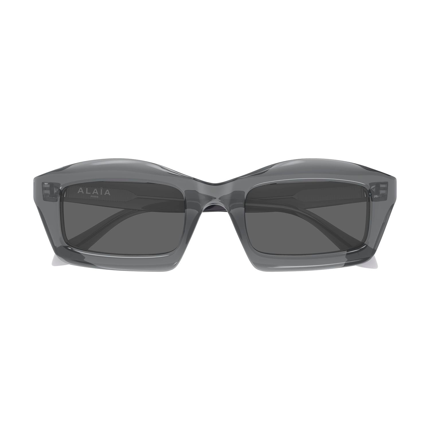 AA0089S Grey recycled acetate Sunglasses - Shiny Transparent Grey
