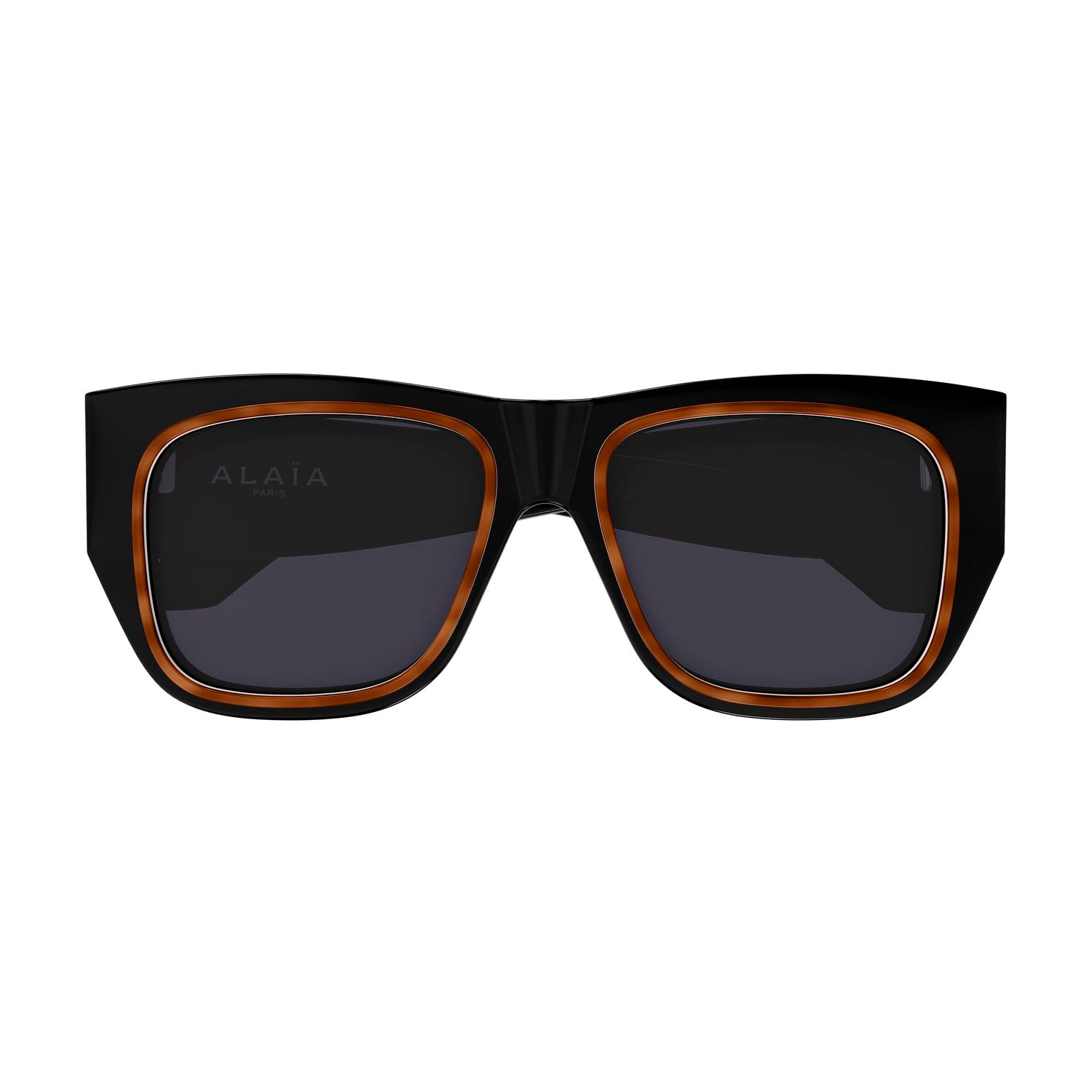 AA0090S Black recycled acetate Sunglasses - Shiny Black