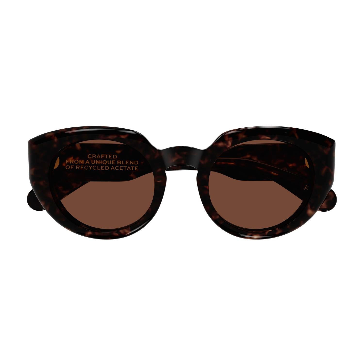 CH0311S Havana recycled acetate Sunglasses - Shiny Havana