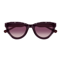 CH0294S Violet recycled acetate Sunglasses - Shiny Transparent Violet