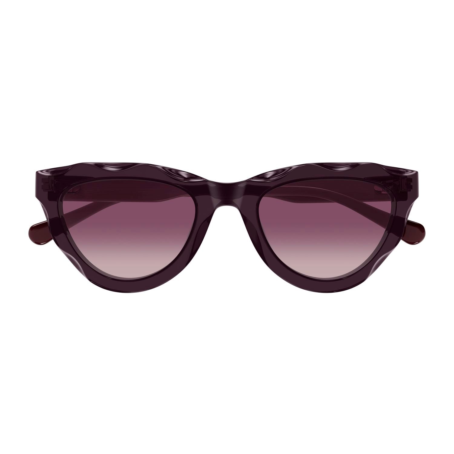 CH0294S Violet recycled acetate Sunglasses - Shiny Transparent Violet