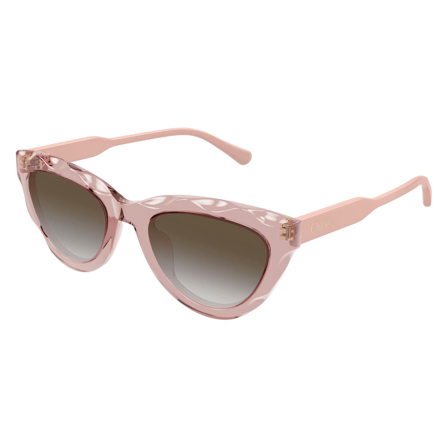 CH0294S Red recycled acetate Sunglasses - Shiny Transparent Red