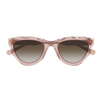 CH0294S Red recycled acetate Sunglasses - Shiny Transparent Red
