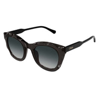 CH0295S Grey recycled acetate Sunglasses - Shiny Transparent Grey
