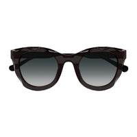 CH0295S Grey recycled acetate Sunglasses - Shiny Transparent Grey