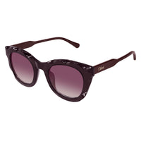 CH0295S Violet recycled acetate Sunglasses - Shiny Transparent Violet