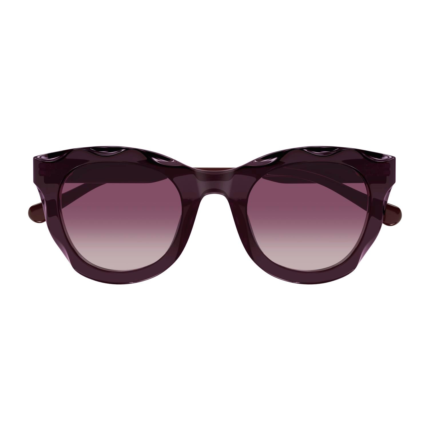 CH0295S Violet recycled acetate Sunglasses - Shiny Transparent Violet