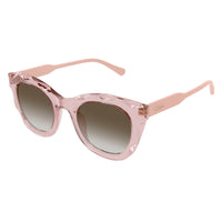 CH0295S Red recycled acetate Sunglasses - Shiny Transparent Red