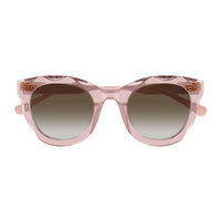 CH0295S Red recycled acetate Sunglasses - Shiny Transparent Red