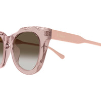 CH0295S Red recycled acetate Sunglasses - Shiny Transparent Red