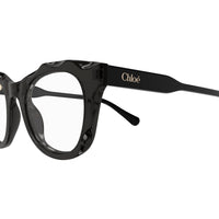 CH0296O Grey recycled acetate Optical Frames - Shiny Transparent Grey