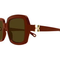 CH0301S Burgundy recycled acetate Sunglasses - Shiny Burgundy