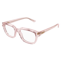 CH0292O Pink recycled acetate Optical Frames - Shiny Transparent Pink