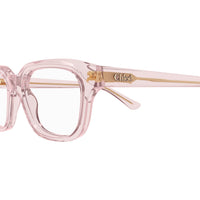CH0292O Pink recycled acetate Optical Frames - Shiny Transparent Pink