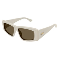 CH0299S White recycled acetate Sunglasses - Shiny White