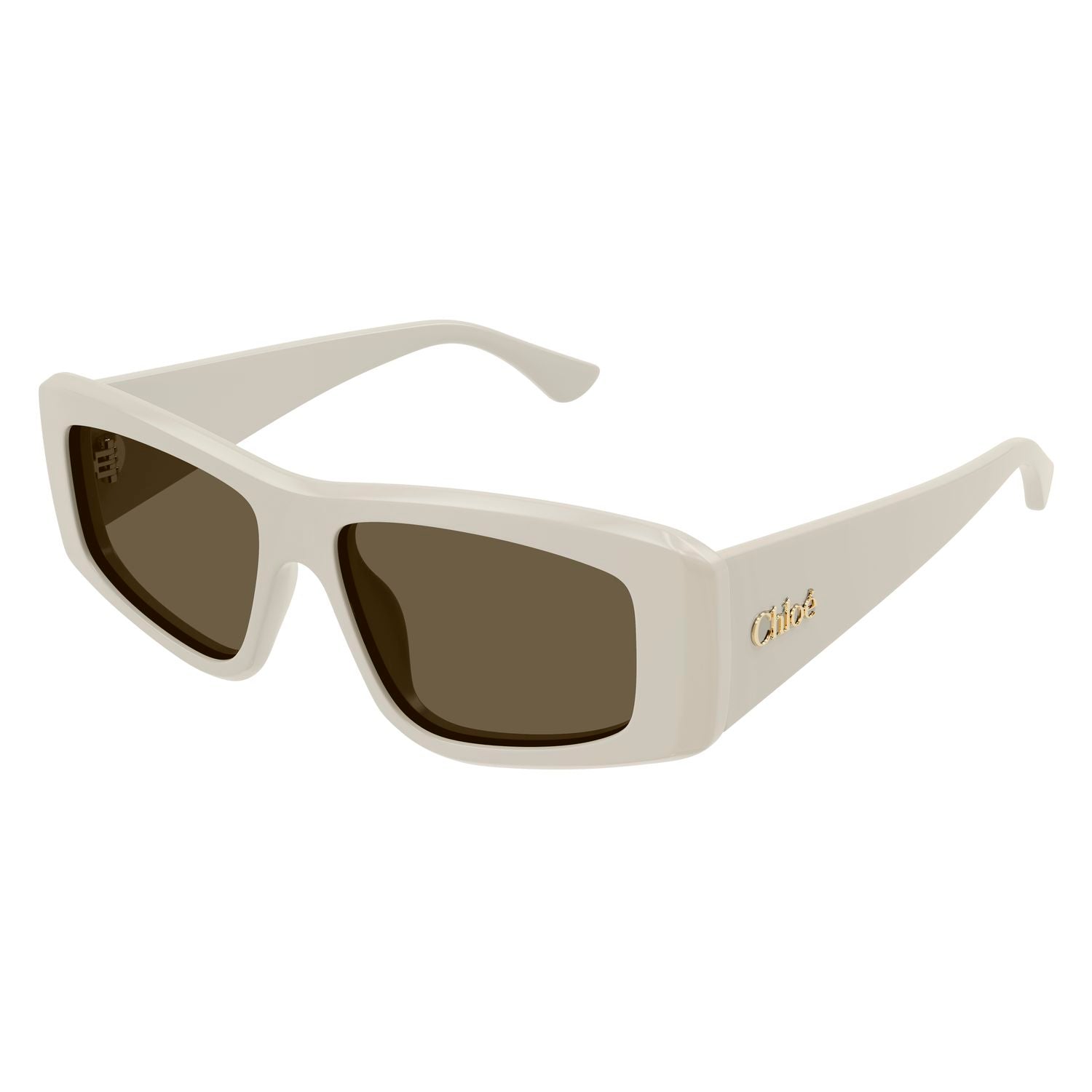 CH0299S White recycled acetate Sunglasses - Shiny White