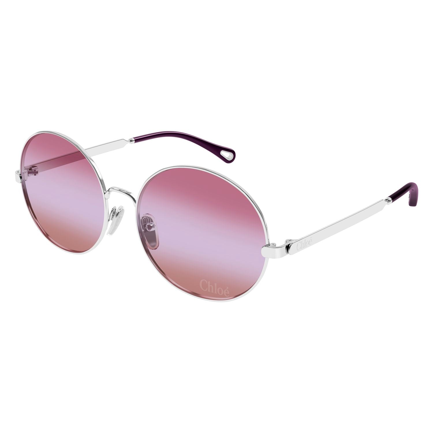 CH0281S Silver metal Sunglasses - Shiny Silver