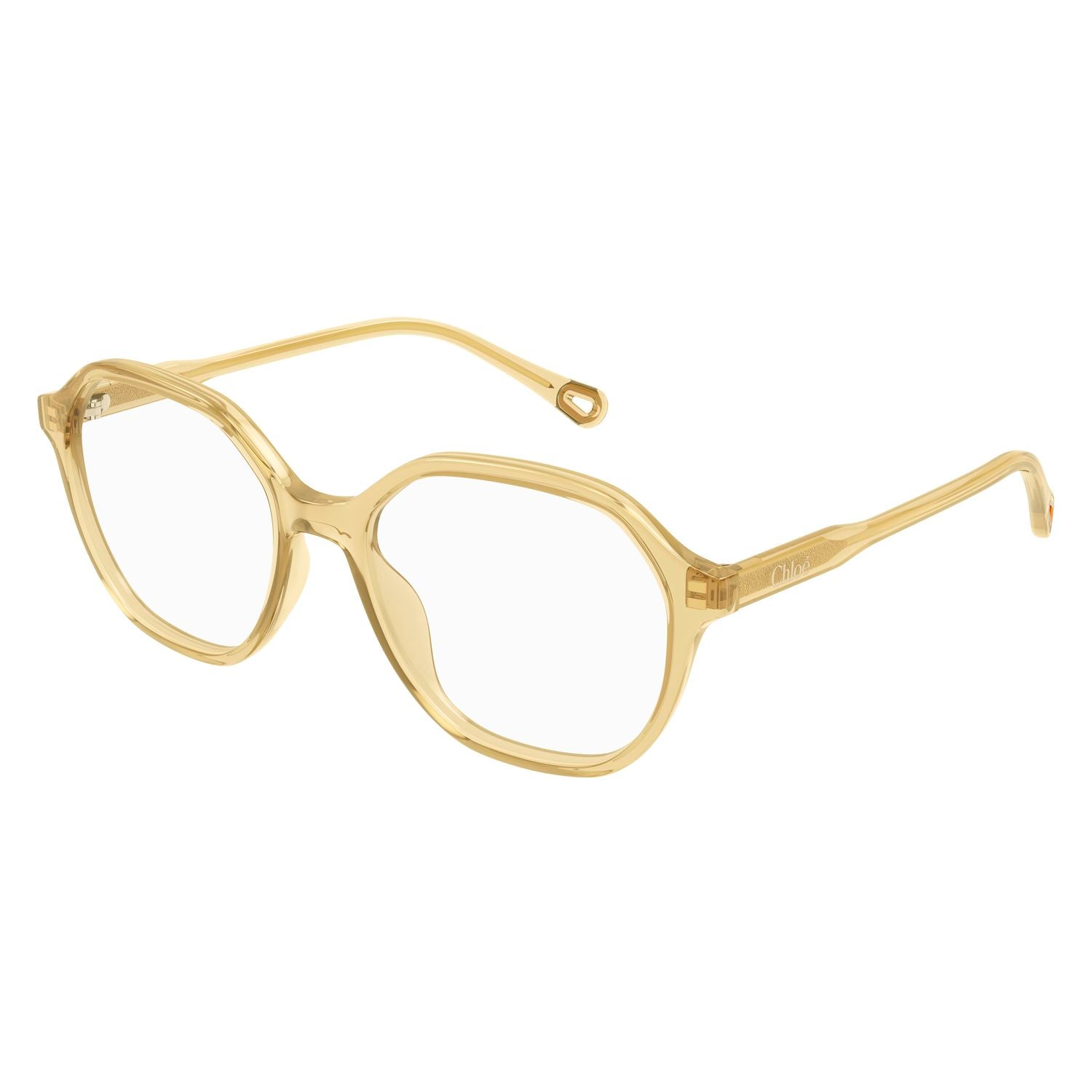 CH0312O Orange recycled acetate Optical Frames - Shiny Transparent Orange