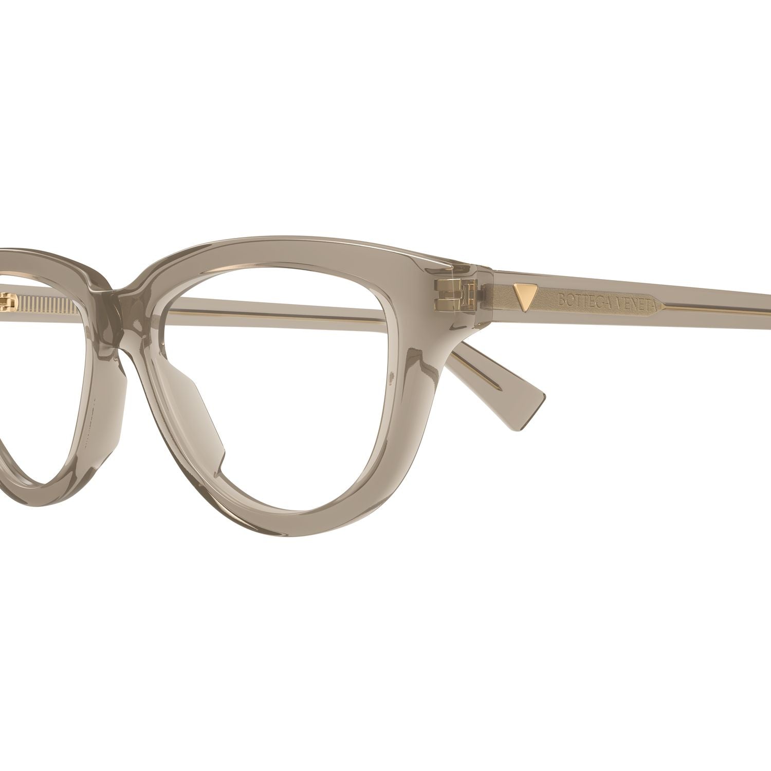 BV1366O Brown recycled acetate Optical Frames - Shiny Transparent Brown