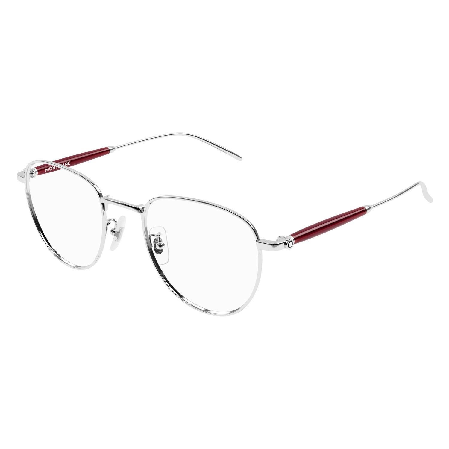 MB0410O Silver metal Optical Frames - Shiny Silver