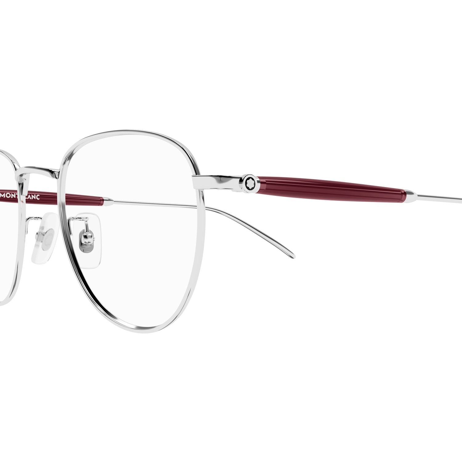 MB0410O Silver metal Optical Frames - Shiny Silver