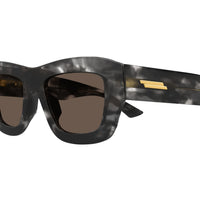 BV1357S Black recycled acetate Sunglasses - Shiny Black