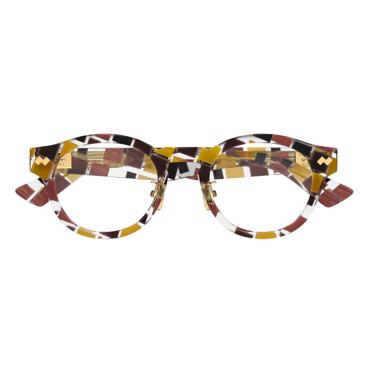 BV1356OA Multicolor recycled acetate Optical Frames - Shiny Multicolor