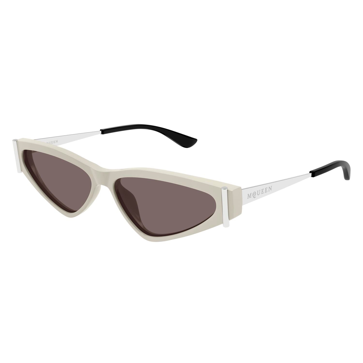 AM0493S White recycled acetate Sunglasses - Shiny White