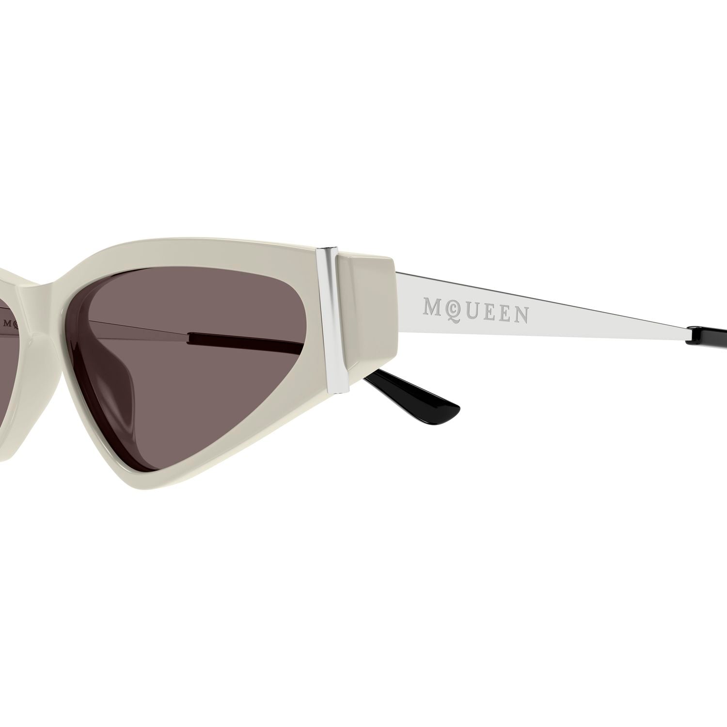 AM0493S White recycled acetate Sunglasses - Shiny White