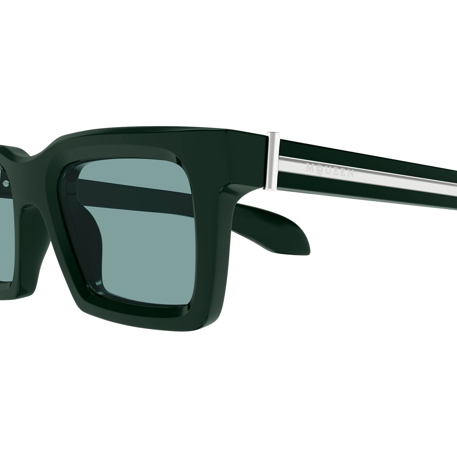 AM0506S Green recycled acetate Sunglasses - Shiny Green