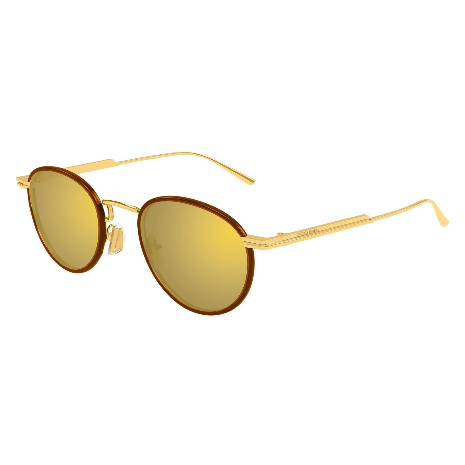 BV1389S Gold metal Sunglasses - Shiny Transparent Gold