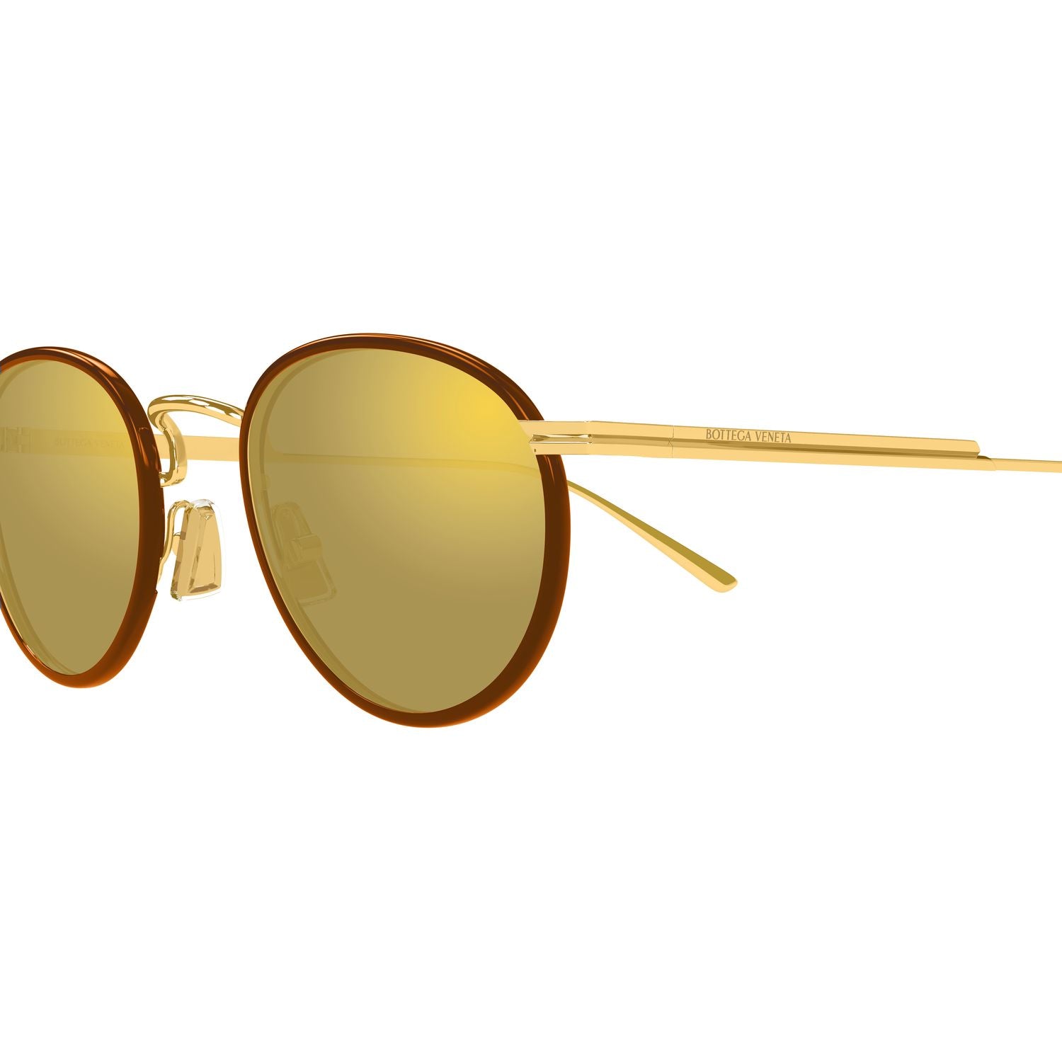 BV1389S Gold metal Sunglasses - Shiny Transparent Gold