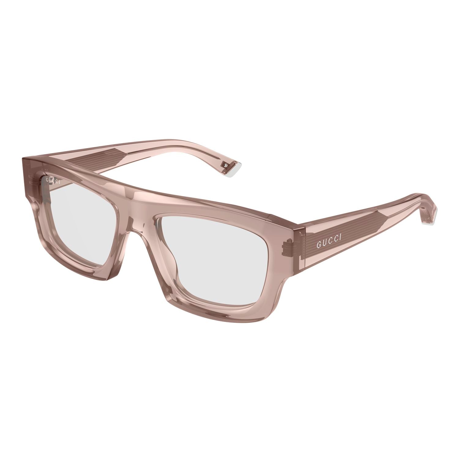 GG1926S Pink recycled acetate Sunglasses - Shiny Transparent Pink