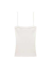 Ribbed knit Tank top - Heritage White