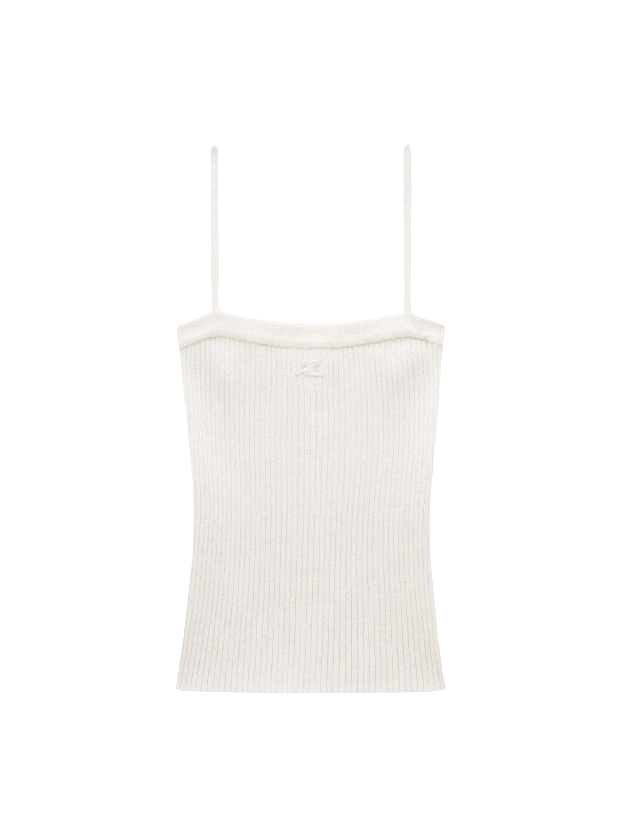 Ribbed knit Tank top - Heritage White