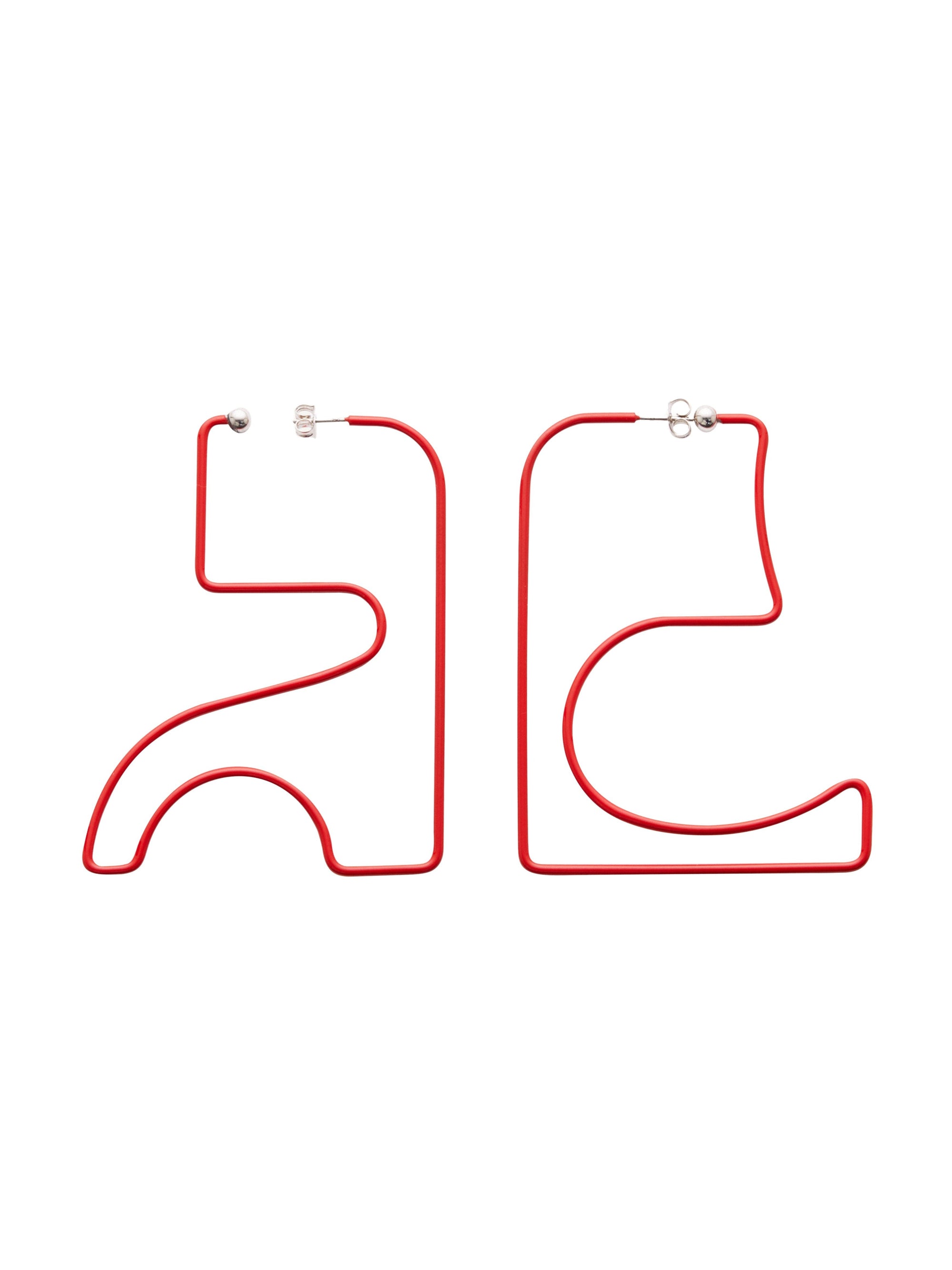 AC Earrings - Red