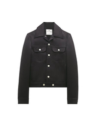 Trucker wool Jacket - Black