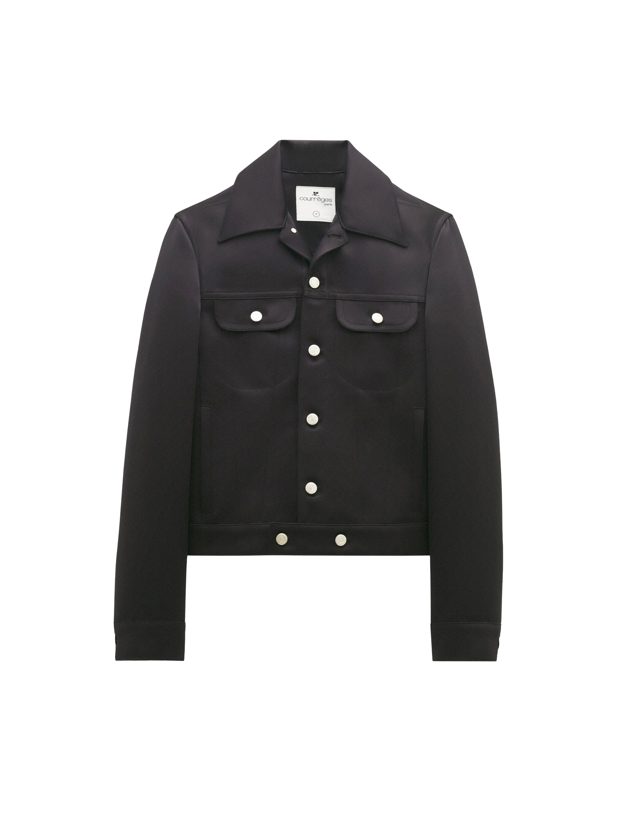 Trucker wool Jacket - Black