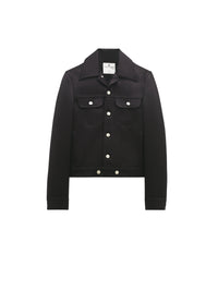 Trucker wool Jacket - Black