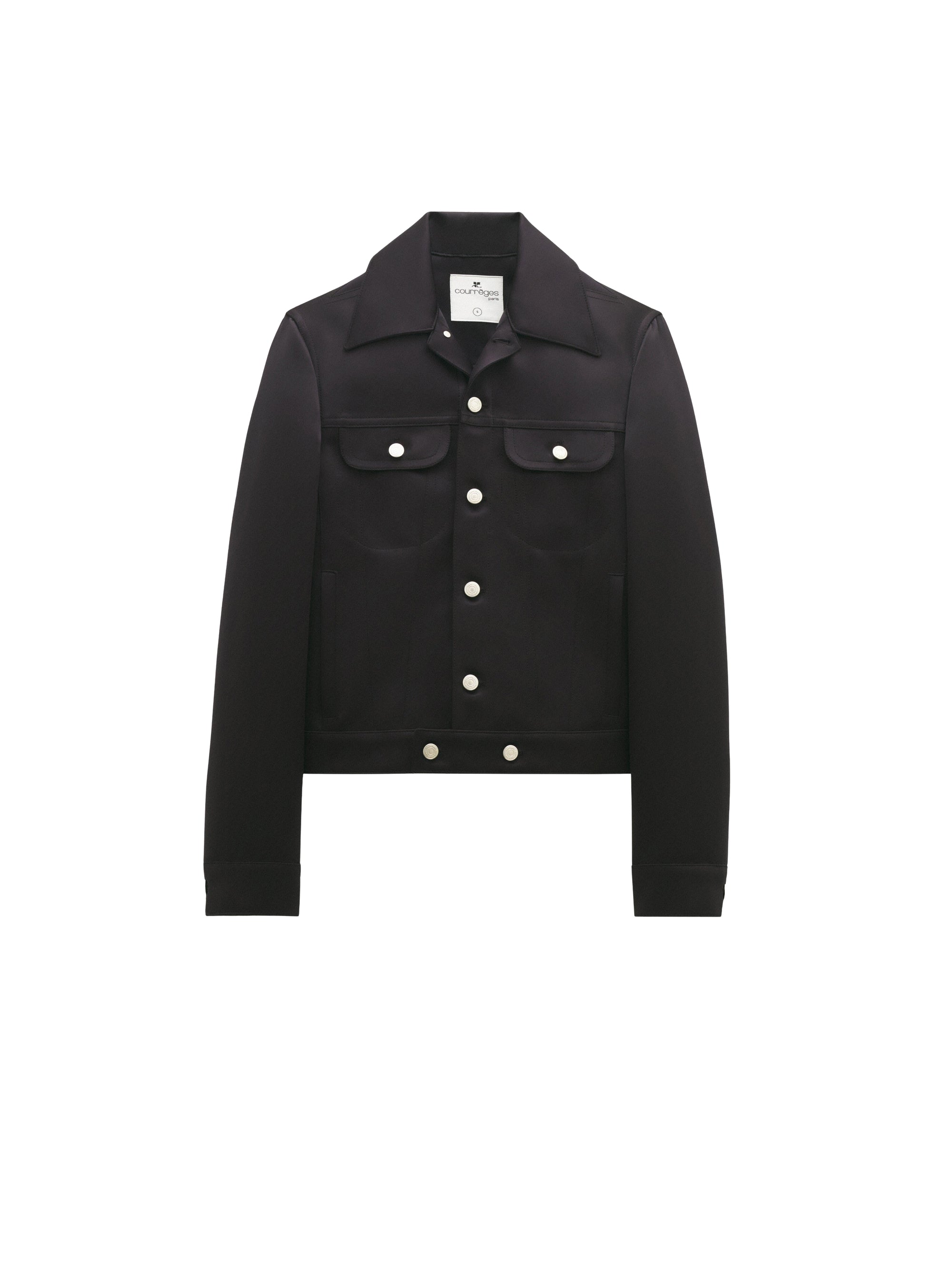 Trucker wool Jacket - Black