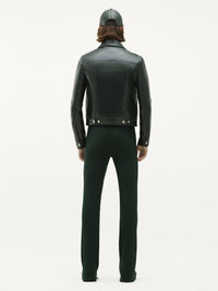 V trucker vinyl Jacket - Green