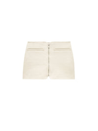 Swallow vinyl Skirt - White