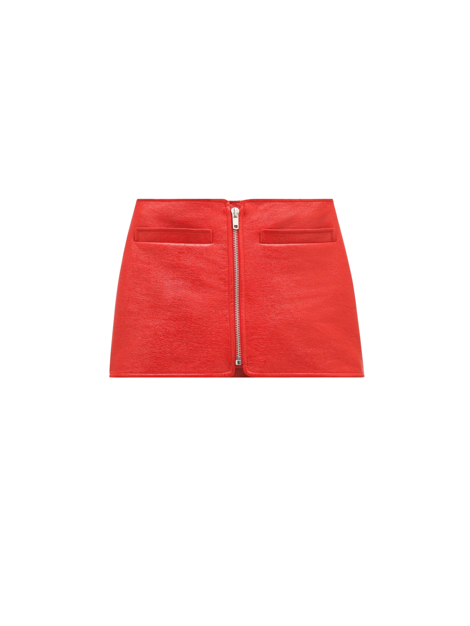 Swallow vinyl Skirt - Red