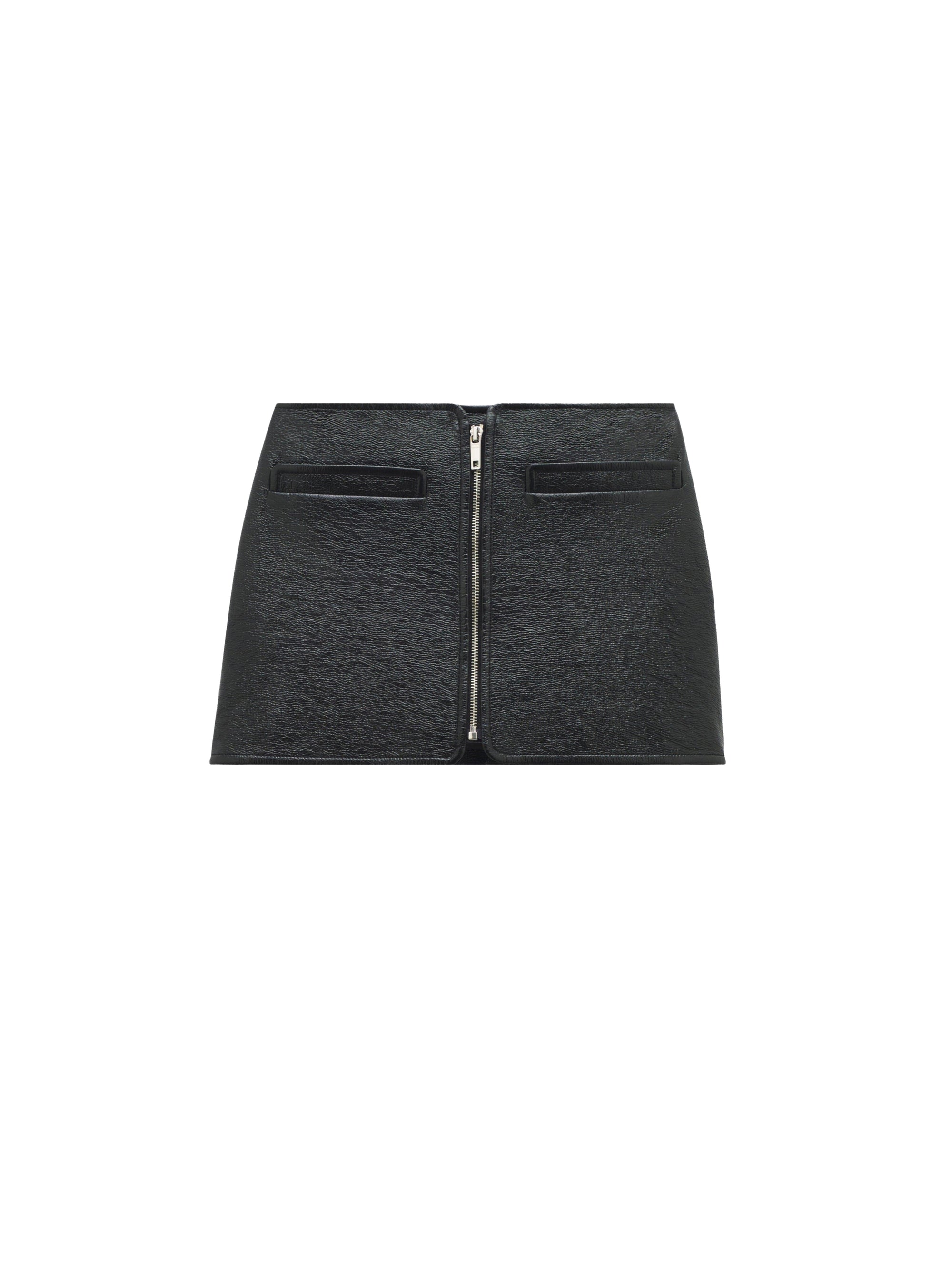 Swallow vinyl Skirt - Black