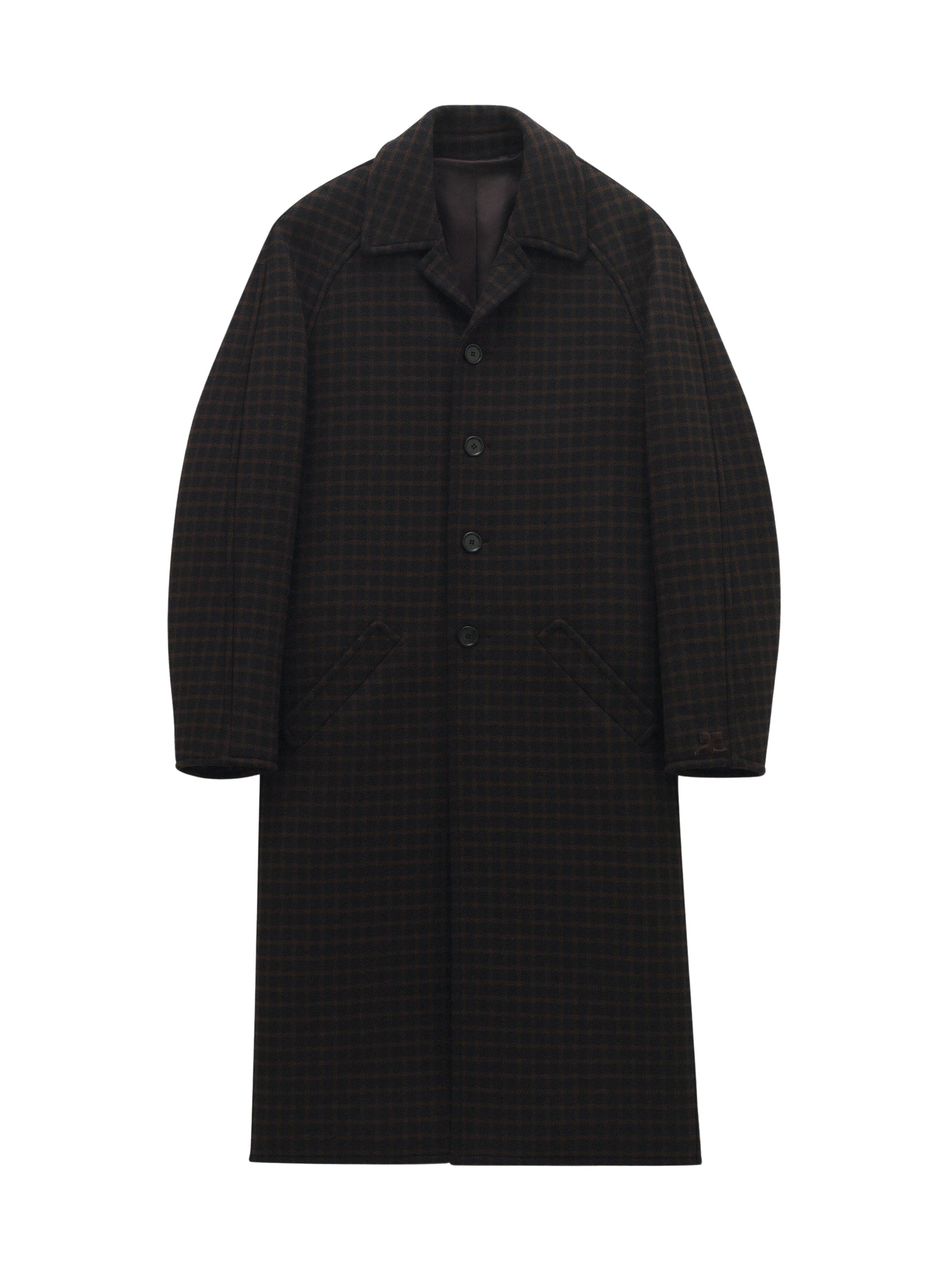 Oversized wool Coat - Black