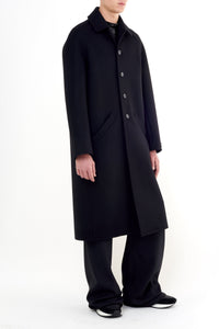 Oversized wool Coat - Black