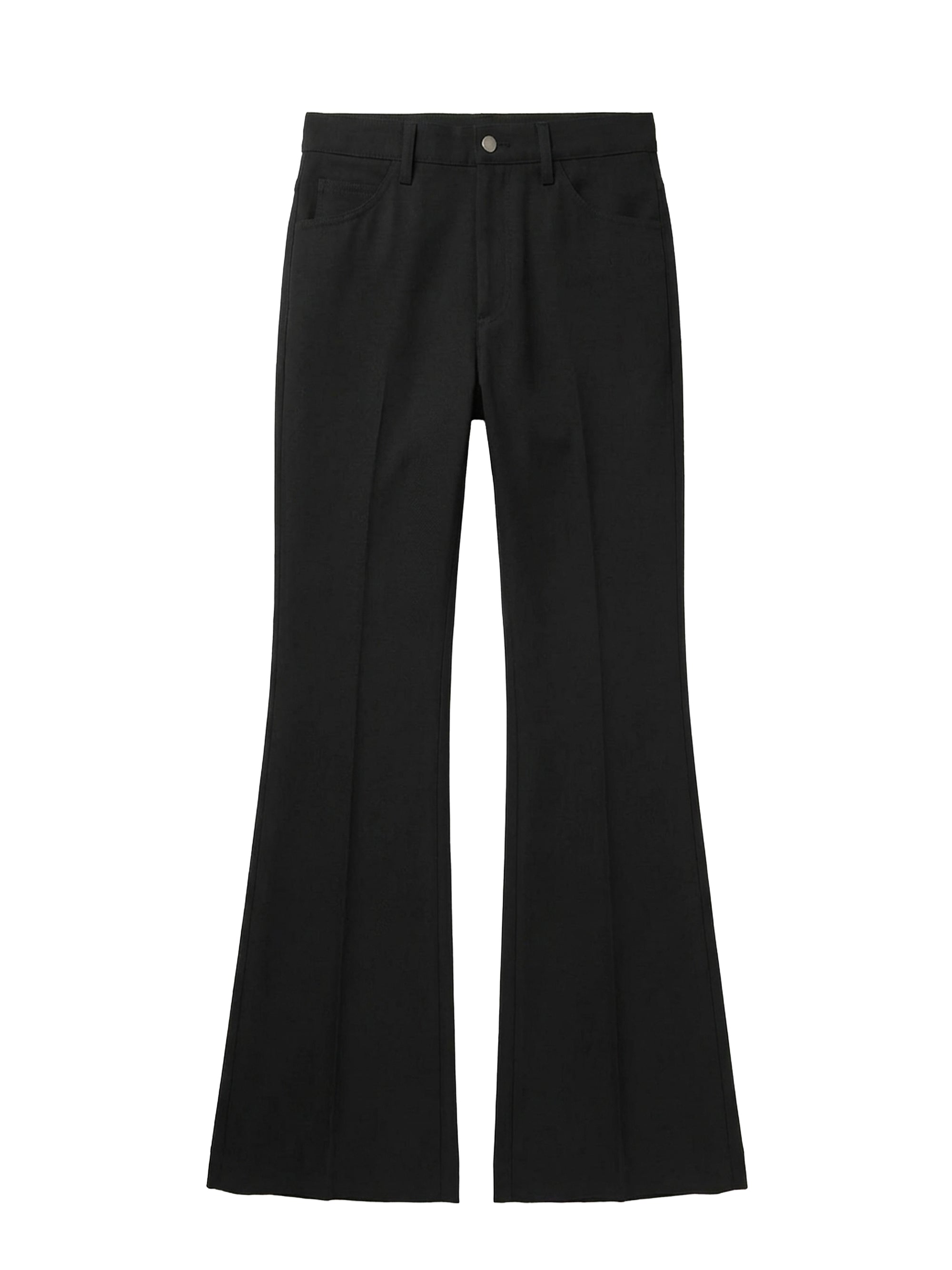 5-pockets retro twill Pant - Black